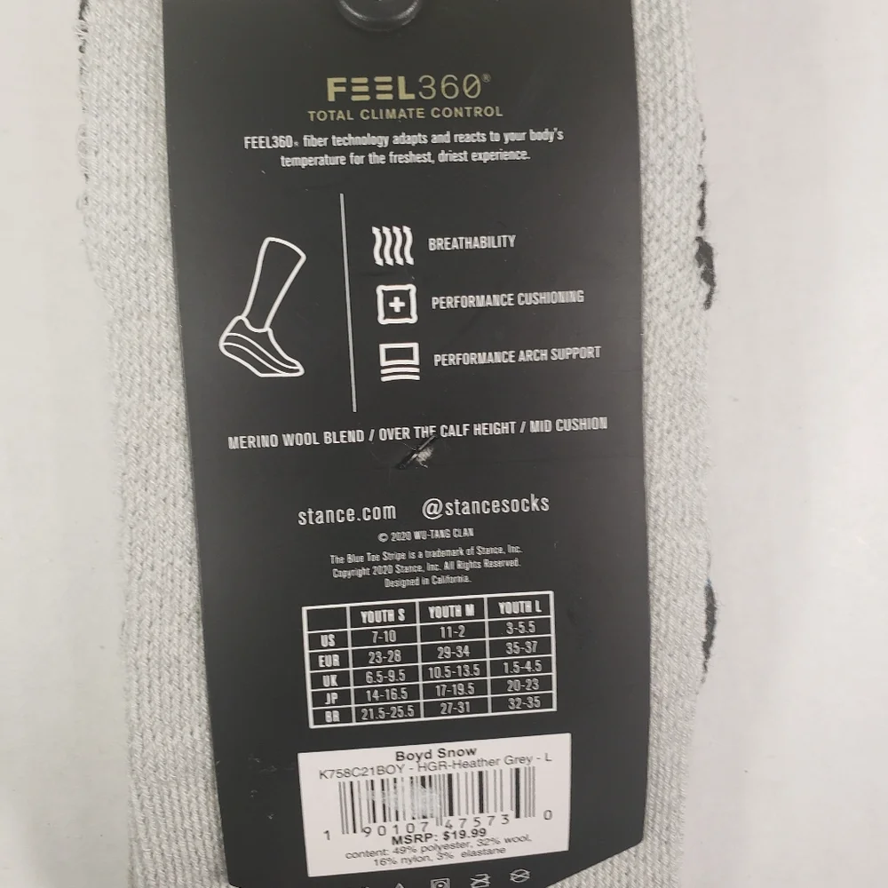 NWT Kid's Stance Boyd Snow Socks